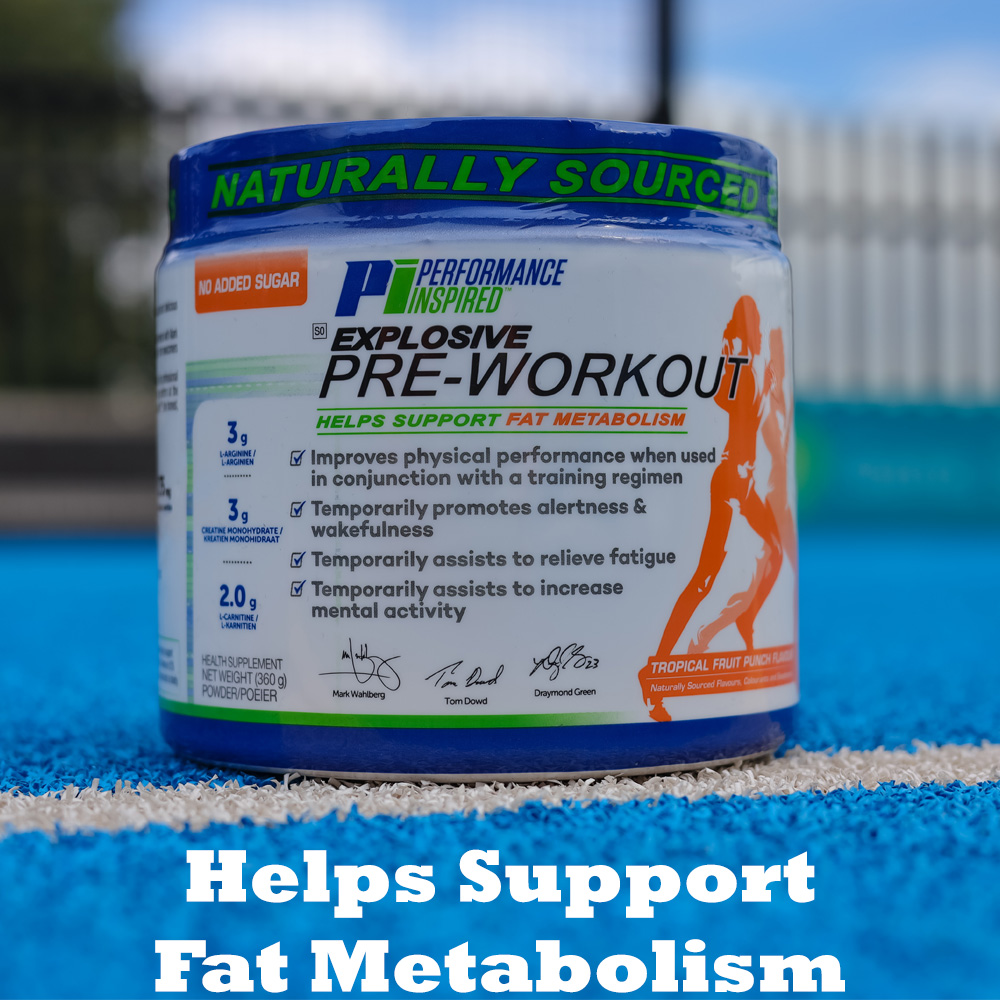 Pre-Workout Naturally Sourced Tropical Fruit Punch (360g)